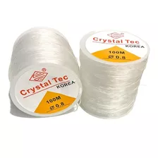 Fio De Nylon Elastico - 100 M - 0.8 - Para Artesanatos