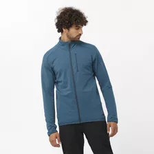 Polerón Hombre Essential Ltwarm Fz M Azul Salomon