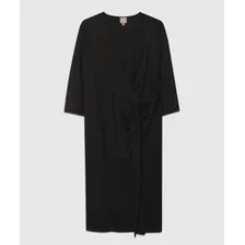 Vestido Mujer Patprimo M 3/4 Negro Poliéster 14170092-10