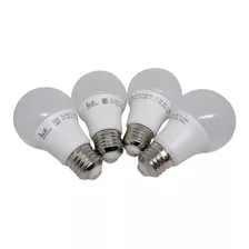 4 Focos Led Ahorradores Illux E27 9.5w/ 60w Luz Blanca Fría Color De La Luz Blanco Frío