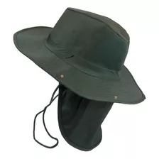 Sombrero Safari Proteccion Sol Cuello Solapa Pesca Deporte