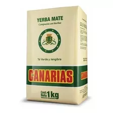 Yerba Mate Canarias Te Verde Jengibre 1kg