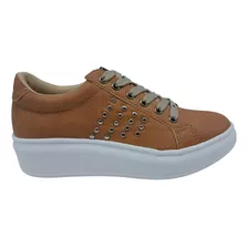 Zapatillas De Cuero Ecologico Linea Urbana Comodas Moda 01mg