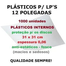 1000 Plásticos Internos 0,06 P/ Proteção De Lp Discos Vinil