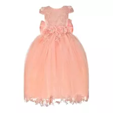 Vestido Elegante Niña Fiesta Boda Cumpleaños Rous Extra