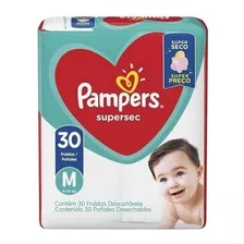 Fralda Pampers Supersec M 6 À 10kg