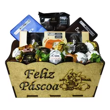 Cesta Com 12 Chocolates Presente Cacau Show Páscoa Promoção