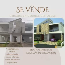 Vendo Hermosa Casa Ubicada En Colinas Del Oeste, Santo Domingo, República Dominicana