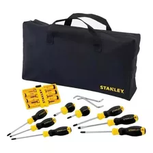 Set Destornilladores Stanley Stmt65616l-la 16 Piezas + Bolso