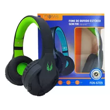 Fone Ouvido Bluetooth Sem Fio Headphone Áudio Stereo Inova Cor Verde
