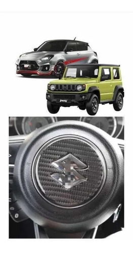 Emblema De Volante Fibra De Carbono De  Suzuki Jimny Foto 2