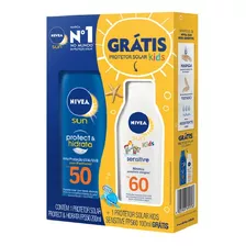 Kit Nivea Fps 50 200ml + Kids Sensitive Fps 60 100ml