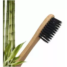 Escova Dental Natural De Bambu 34 Tufos Orgânico Natural