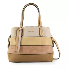 Cartera Dos Asas Mediana Bridget Beige