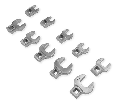 Set Llaves Pata De Cuervo Bremen Enc 3/8 10pz 10 A 19mm 7780