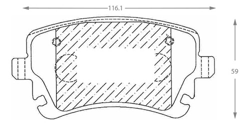 Pastilla De Freno Trasera Audi Rs6  4.2 2004 Foto 2