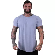 Camiseta Longline Masculinas Mxd Conceito Cores Lisas Treino