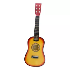 23 Pulgadas 6 Cuerdas Guitarra Acústica Para Chicos Juego Color Fix Orientación De La Mano Fix