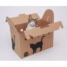 Caja Transportadora De Cartón Gato