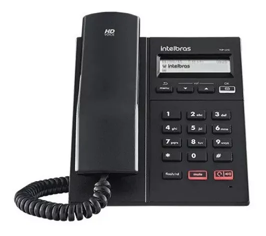 Telefone Ip Intelbras Tip 125i C/ Display 1 Conta Sip.