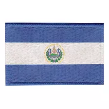 Patch Sublimado Bandeira El Salvador 5,5x3,5 Bordado