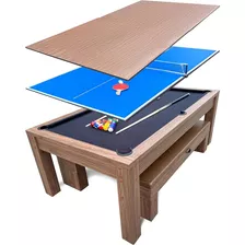 Anything Sports Piscina 3 En 1 Resistente, Mesa De Ping Pong