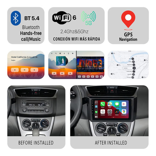 Estre Para Nissan Sentra B17 2013-2019 Carplay Wireless Foto 3