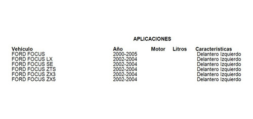 Amortiguador Delantero Izquierdo Ford Focus Zx3 2003 Fcs Foto 5