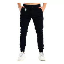 Calça Jogger Masculina Jeans Sarja Moletom Preta Camuflada