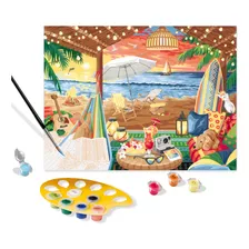 Ravensburger Creart Cozy Cabana - Kit De Pintura Por Númer.