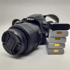Câmera Nikon D3100 + Lente 18-55mm + 5 Baterias + Carregador
