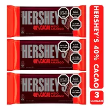 Tableta Hershey's 40% Cacao - Medio Amargo (pack De 3 Uni)