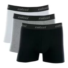 Kit 3 Cuecas Colcci Boxer Cotton Algodao Cl1.25 Original