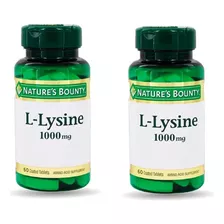 Nature's Bounty L Lysine Lisina 1000 Mg Promo X 2 Frascos