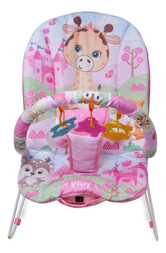 Cadeira Vibratória E Musical Bebê De Descanso Protek Girafa