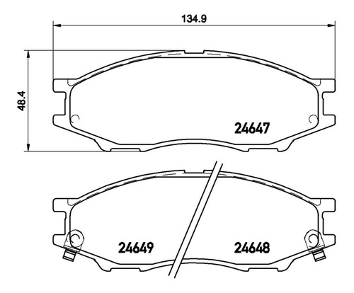 Kit Delantero Balatas Bajos Metales Brembo Scala 11/13 Foto 3