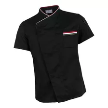 Jaqueta Chef Apparel De Manga Curta Masculina E Feminina Par