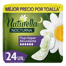 Toallas Higiénica Naturella Cuidado Nocturno Alas Extra 24 U