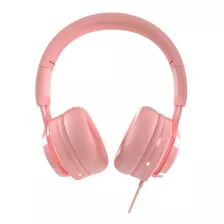 Audifonos Diadema Gamer Niña Rosados Cableados 3.5mm