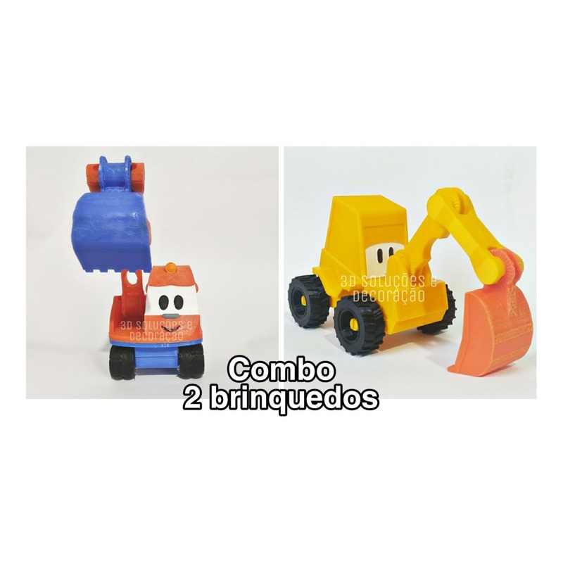 Combo Leo O Caminhao Lifty E Scoop 3 Brinquedos Impressão 3d