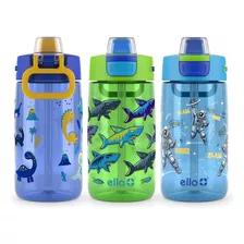Ello Pack 3 Botellas De Agua Tritan Para Niños