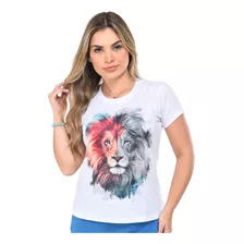 Camiseta Blusa T-shirt Evangélica Leão Yeshua Filha Do Rei