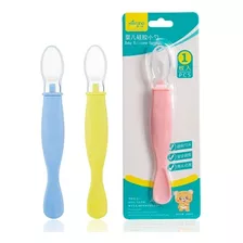 Pack De 2 Cucharas De Silicona Para Bebe