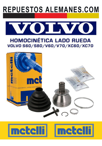 Homocintica Lado Rueda Volvo S60 S80 V60 V70 Xc60 Xc70 Foto 2