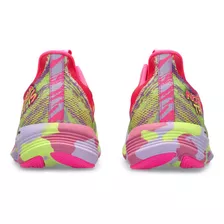 Tenis Mujer Asics Noosa Tri 15 Q124 700 Color Hot Pink/safety Yellow Diseño De La Tela Liso Talla 25.5 Mx