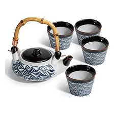 Juego De Té Japonés De Cerámica 5 Personas, Juego De..