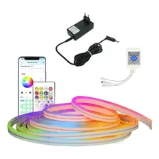 Tira Luz Led Neon 5 Mts Maxwell Rgb Configurable Bluetooth