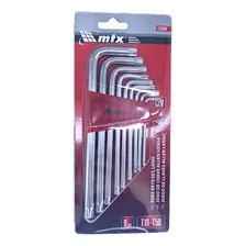 Jogo Chave Torx Longa Com 9 Peças De 10 A 50 Da Mtx - 123069