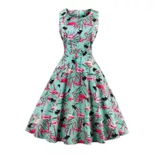 Vestido Retrô Vintage Festa Anos 60 Rockabilly Estampado Hepburn Pin Up Do P Ao Plus Size