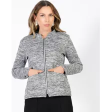 Jaqueta Feminina Tricot Forrada Felpuda Elegante Premium 